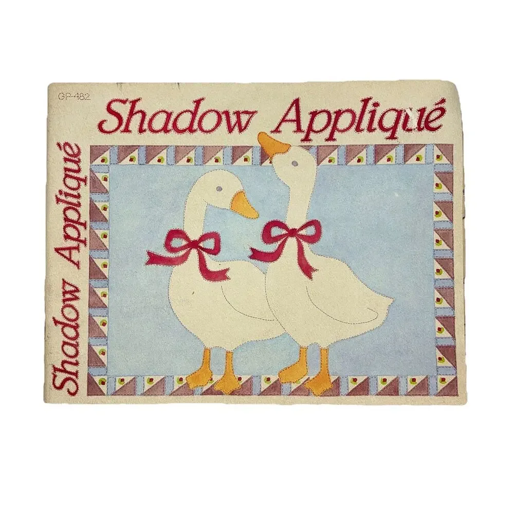 1983 Vintage Shadow Appliqué Book Includes Patterns Nursery Cottage